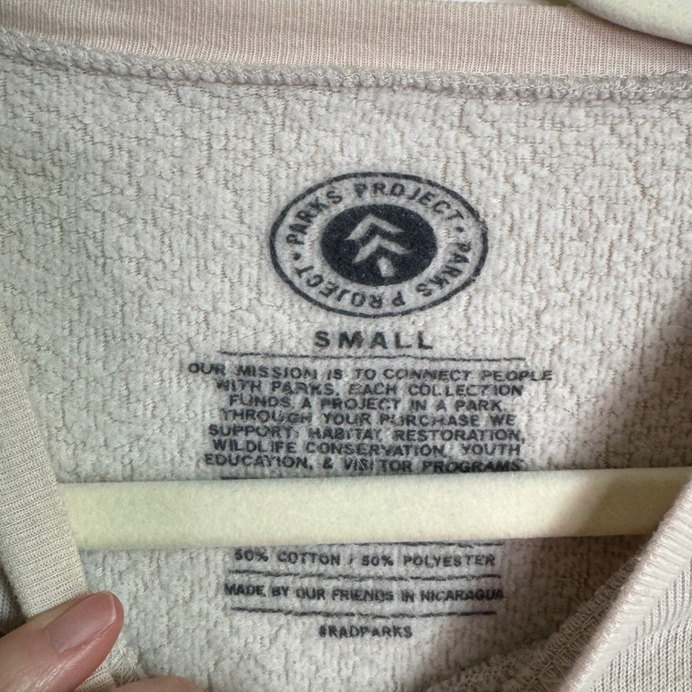 Parks Project National Parks Graphic Sweatshirt Cream Small Nature Outdoors - Picture 2 of 6